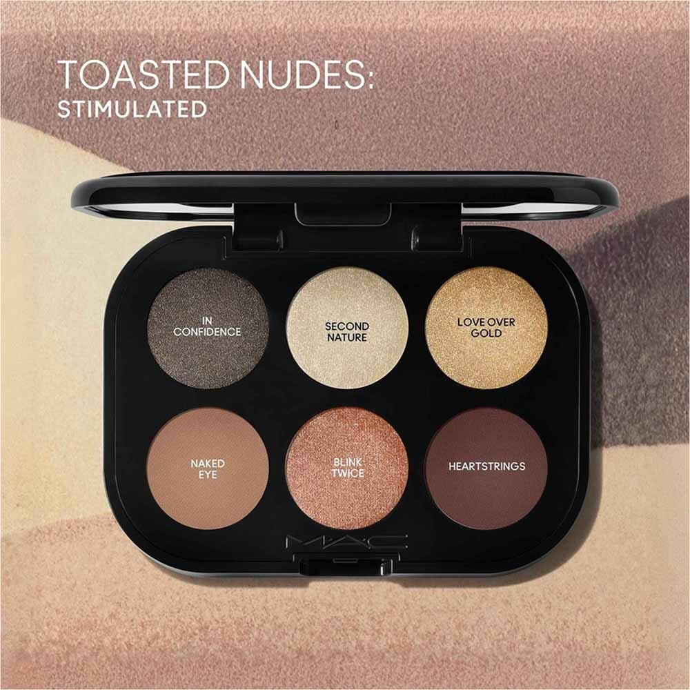 PALETA CONNECT IN COLOUR X6 INTIMATE NUDES MAC (PALETA DE SOMBRAS TONOS NUDE)